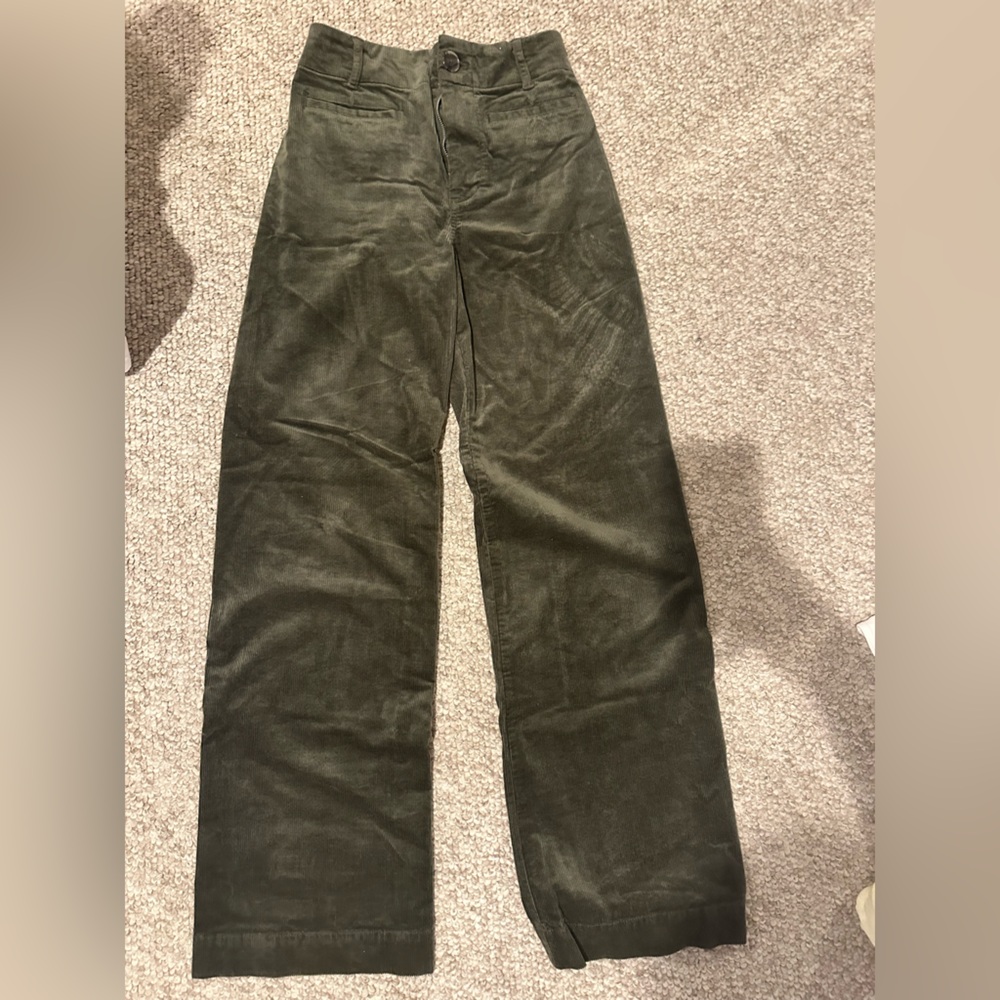 Dark green corduroy Maeve pants